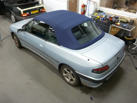 Peugeot 306 cabrio softtop Sonnenland A5 blauw (15)