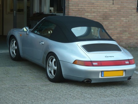 Afdekhoes (maathoes) Porsche 993 zwart