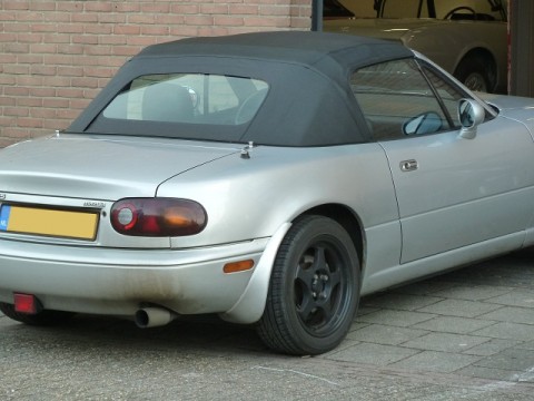 Cabriokap Mazda MX5 NA  vinyl zwart ruit glas