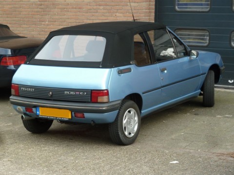 Cabriokap Peugeot 205 Sonnenland zwart