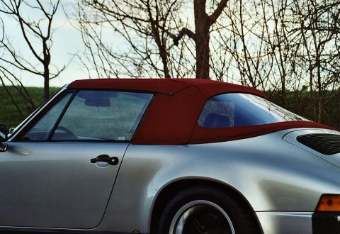 Afdekhoes (maathoes) Porsche 911SC & 964 rood