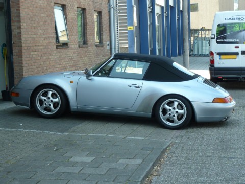 Afdekhoes (maathoes) Porsche 993 zwart