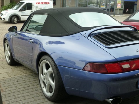 Afdekhoes (maathoes) Porsche 993 blauw