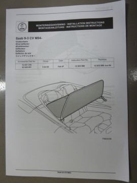 Windscherm Saab 9-3 2004-2011 origineel