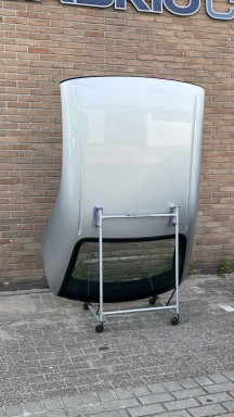 Hardtop Audi A4 zilver metallic, zwart stof
