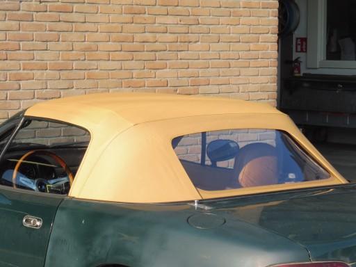 Cabriokap Mazda MX5 NA   vinyl beige,pvc ruit,rits