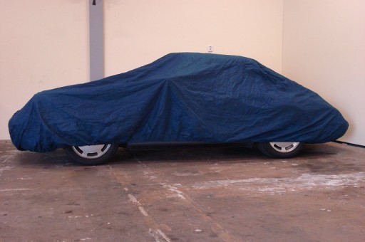 Auto afdekhoes binnengebruik blauw M1