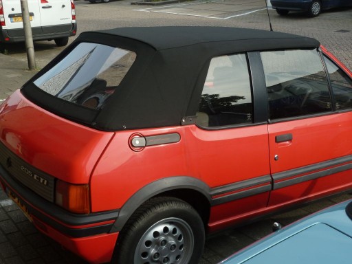 Cabriokap Peugeot 205 Sonnenland zwart