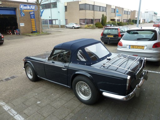 Cabriokap Triumph TR4a Stayfast blauw