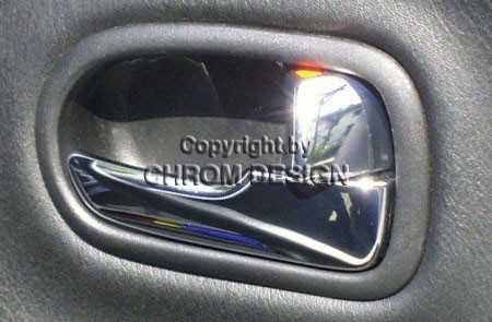 Deurgrepen binnen, set van 2 (verchroomd)