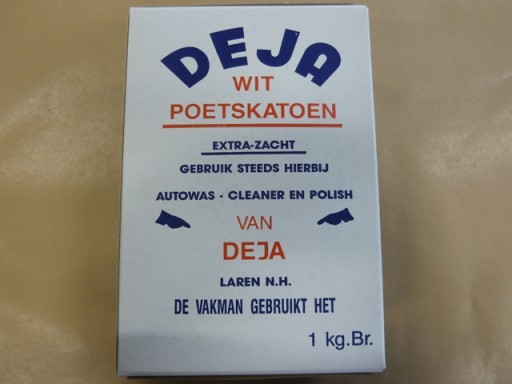 Lak en PVC ruitjes poetskatoen