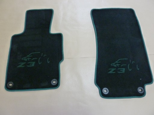 Vloermatten BMW Z3 zwart/groen