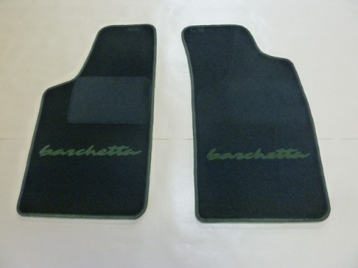 Vloermatten Fiat Barchetta zwart/groen