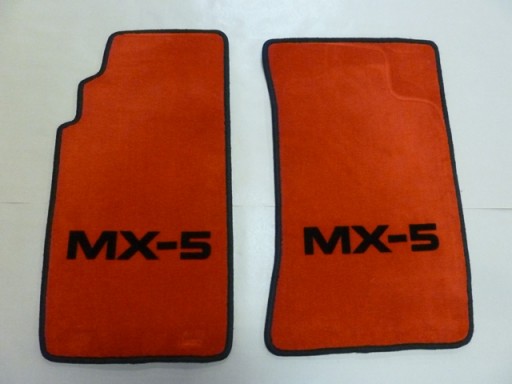 Vloermatten Mazda MX-5 NA/NB rood/zwart