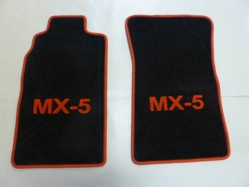 Vloermatten Mazda MX-5 NA/NB zwart/rood