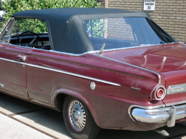 Dodge Dart, softtop vinyl zwart