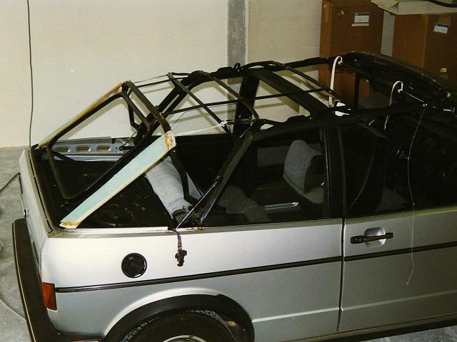 VW Golf I cabriokapframe