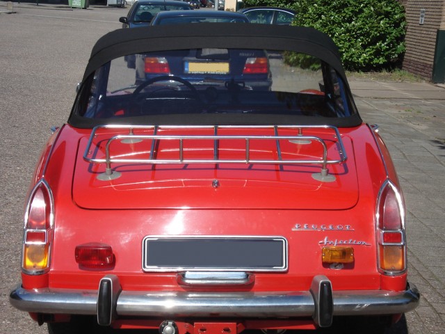 Peugeot 404 Cabriolet, cabriokap Sonnenland Classic zwart met uitritsbare panoramaruit