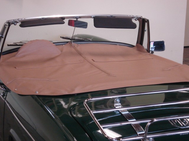 MG Midget tonneau vinyl