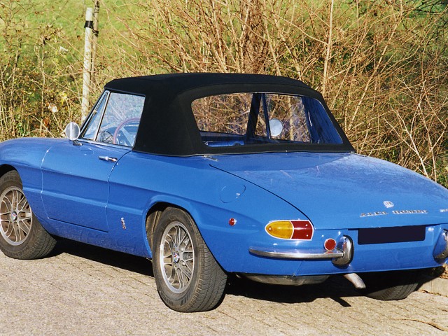 Alfa Romeo Duetto / Cabriokap Twillfast zwart 