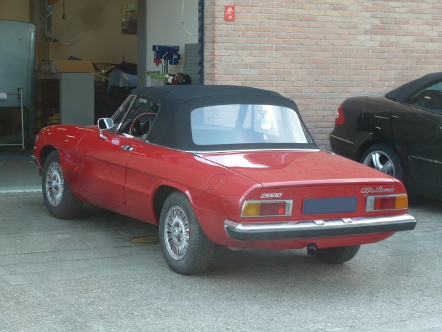 Alfa Romeo Spider, softtop Sonnenland A5 zwart (17)