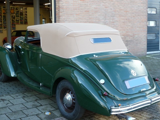 Hotchkiss 1934, cabrioletkap Sonnenland Classic beige (23)