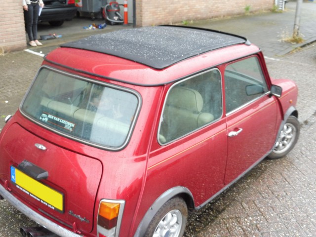 Mini Classic, schuifdak Sonnenland Classic zwart