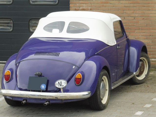 VW Kever, softtop Stayfast Hotrod Oyster