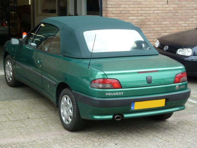 Peugeot 306 cabrio softtop Sonnenland A5 groen (11)