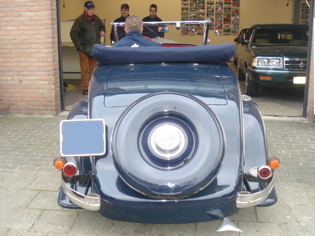 Peugeot 601 cabriolet, kaphoes stof blauw (4)